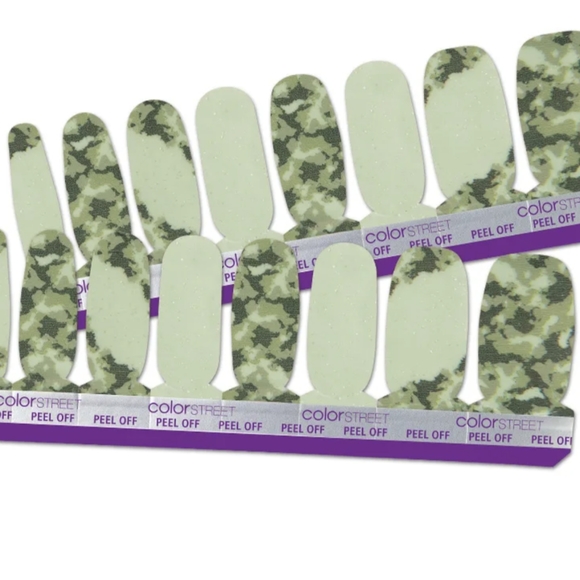 Stocking Stuffer! Color Street 100% Real Nail Polish Strips in Camo To My Rescue - Picture 4 of 7